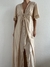 Conjunto Vintage Bege Camisola e Robe
