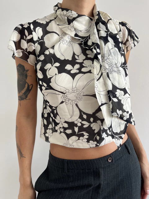 Blusa Seda Banana Republic