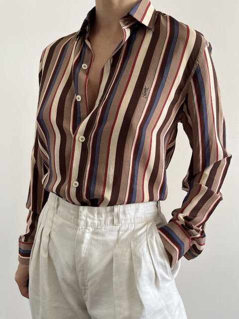 Camisa Yves Saint Laurent Seda Pura - comprar online