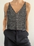 Cropped Paetê Shoulder (P) - comprar online