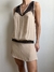 Vestido Triya Seda Bege - loja online