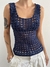 Blusa Crochê Azul - Tordo Brechó