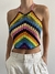 Cropped Crochê Colorido - loja online
