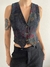 Colete Vintage Estampado