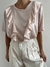 Blusa Seda Rosa Babados (G) - comprar online