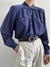Camisa Vintage Seda Azul na internet