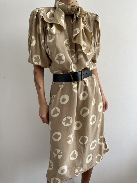 Vestido Vintage Seda Pura (44) - comprar online