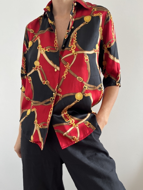 Camisa Seda Ralph Lauren