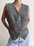 Colete vintage linho puro (G) - loja online