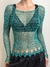 Blusa Crochê Verde na internet