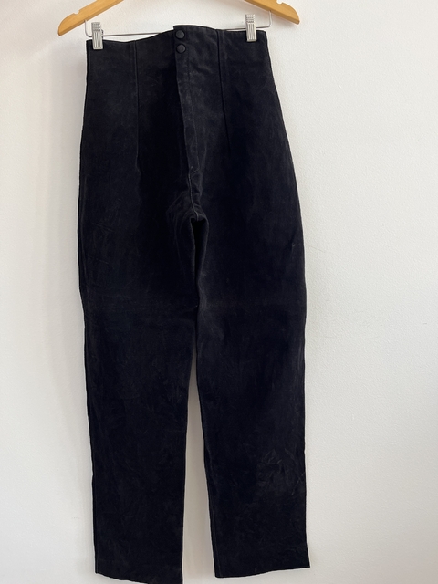 Calça Couro Legítimo Preta (PP) - comprar online