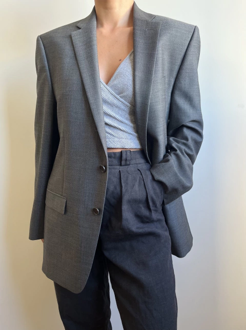 Blazer Ralph Lauren cinza