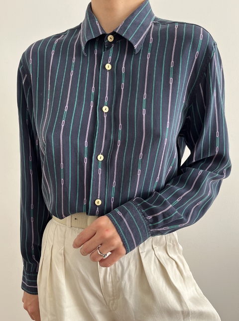 Camisa YSL Vintage Seda Pura - comprar online