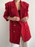 Blazer Vintage Oversized Vermelho na internet