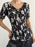 Blusa Plissada P&B - loja online