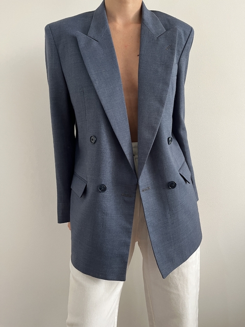 Blazer Christian Ritz Linho Azul