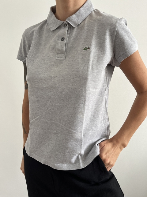 Camiseta Polo Lacoste Cinza