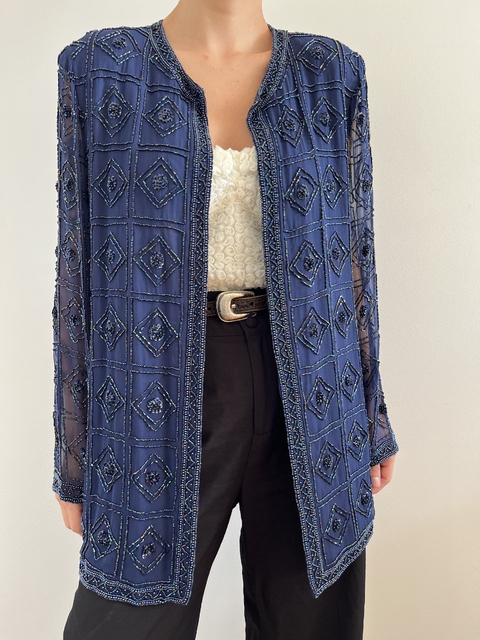 Cardigan Seda Pura Bordado - comprar online