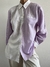 Camisa Vintage Linho Misto Lilás - comprar online