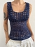 Blusa Crochê Azul