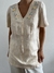 Blusa Vintage Linho - Tordo Brechó