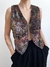 Colete de veludo estampado - comprar online