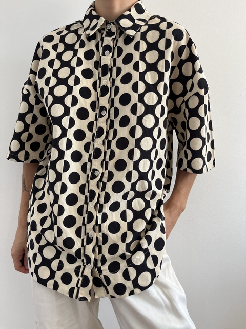 Camisa Preto e Bege - comprar online