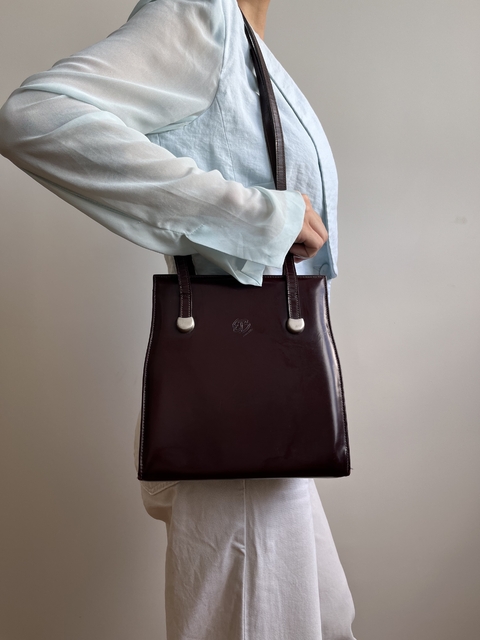 Bolsa estruturada couro