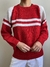 Tricô vermelho feito à mão - comprar online