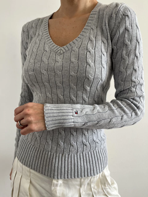 Suéter Tommy Cinza - comprar online