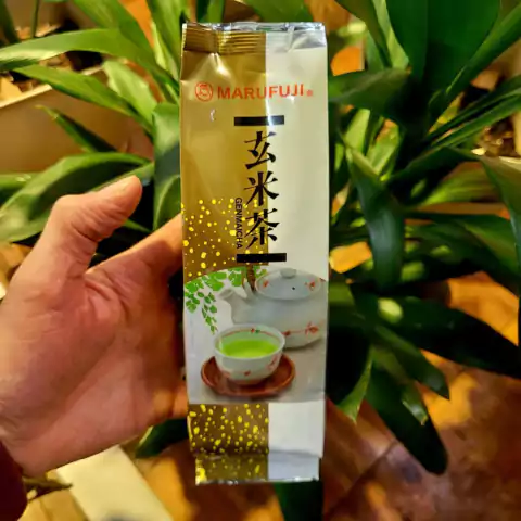 te genmai cha - arroz tostado y te verde suave - exquisito - japon
