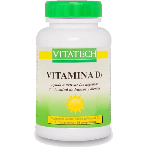VITAMINA D3 - 30 COMPRIMIDOS - VITATECH - comprar online