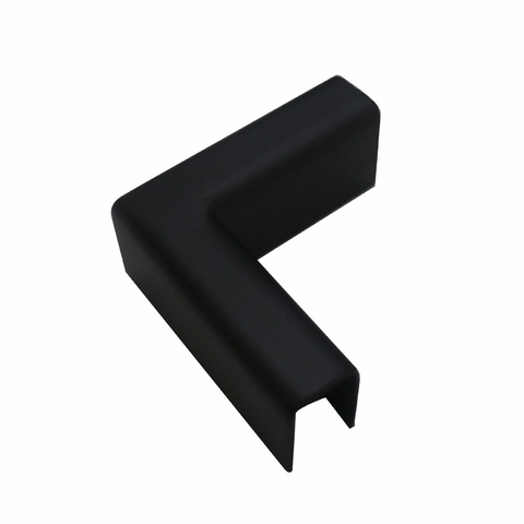 Conector 90° 10mm VV 2x6x6cm Inox Preto