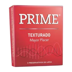 Preservativo prime texturado