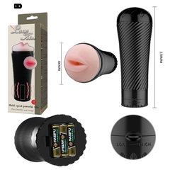 Masturbador Love Kiss boca con vibrador regulable