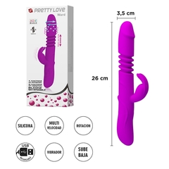 Ward vibrador rotativo con función de extensión o empuje y carga USB