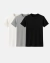 Pack com 3 Camisetas Caneladas Slim - comprar online