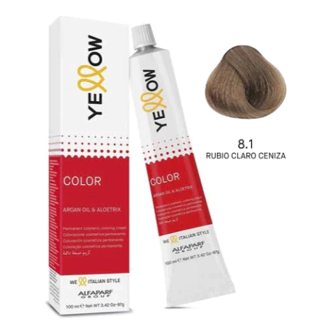 YELLOW COLOR 8.1 RUBIO CLARO CENIZA 60GRS