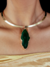 Colar agata verde 