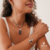 Colar Feminino Conjunto Ayo Prata Cianita Azul