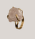 Anel Mila Quartzo Rosa - Lerato Afro Pedras Naturais