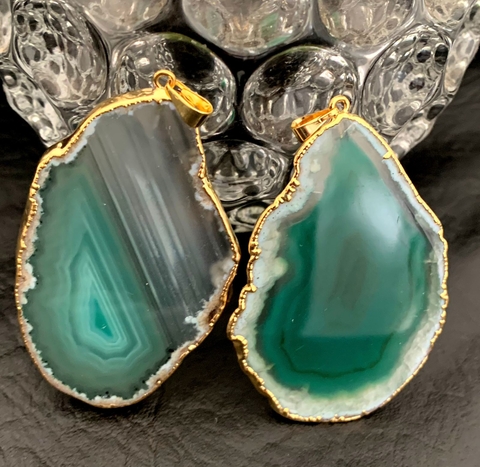 Pingente Ágata Verde