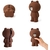 Imagem do Estojo Urso e Coelho Brown