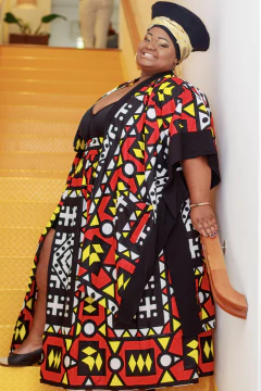 Conjunto Afro Kimono Nefertari +Saia Rainha de Saba - loja online