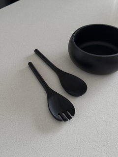 Set De Cubiertos Para Ensalada Black en internet