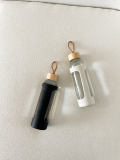 GLASS BOTTLE BLACK