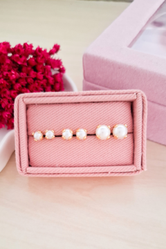 Trio de Pérolas Ouro I - comprar online