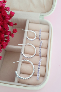 Trio de argolas Lidia - comprar online