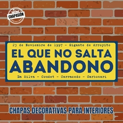 El que no salta abandono, Rosario Central