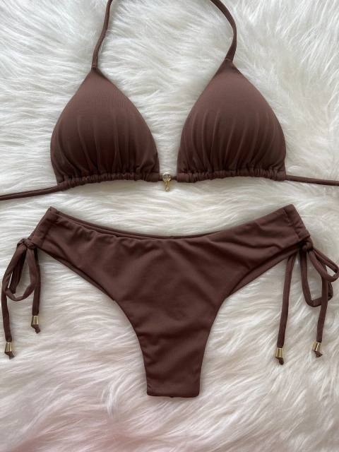 Biquíni Conjunto Marrom